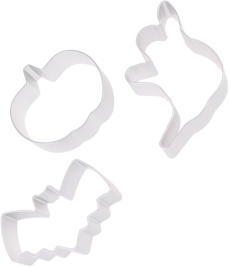Aluminum Alloy Halloween Cookie Cutters Set Ghost Pumpkin Bat Baking Molds - Image 1